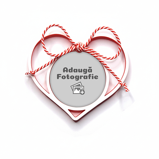 Mărțișor Personalizat 3D Magnetic - Cu Poză - Vedere Background